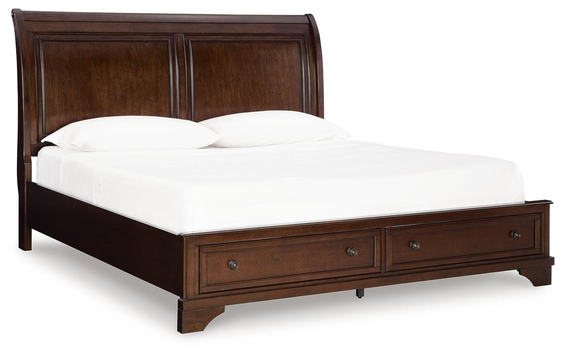 Trellington Sleigh Storage Bed - Casa Morelos / Coahuila Furniture (Oklahoma City, OK)