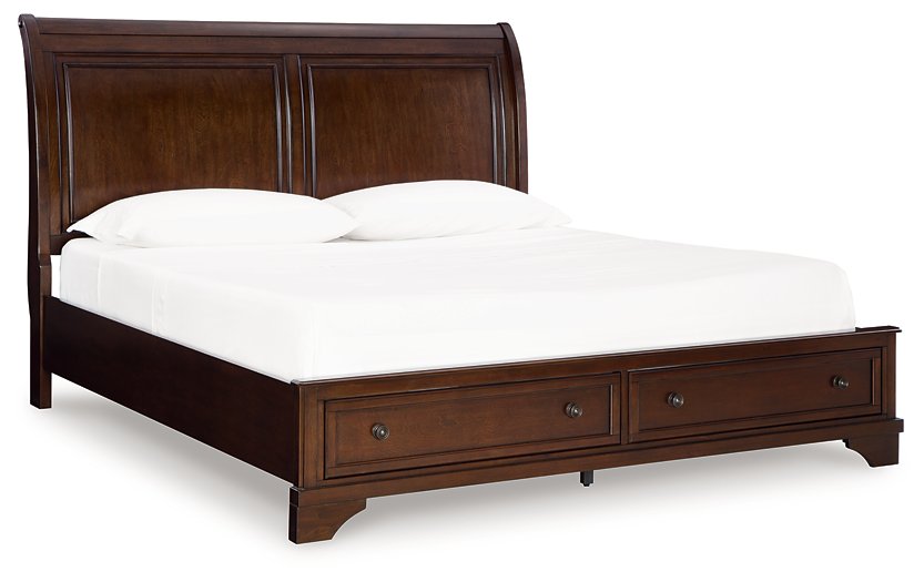 Trellington Sleigh Storage Bed - Casa Morelos / Coahuila Furniture (Oklahoma City, OK)