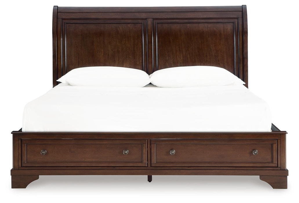 Trellington Sleigh Storage Bed - Casa Morelos / Coahuila Furniture (Oklahoma City, OK)