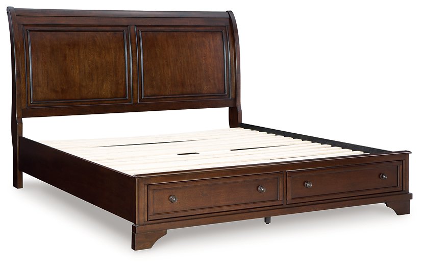 Trellington Sleigh Storage Bed - Casa Morelos / Coahuila Furniture (Oklahoma City, OK)