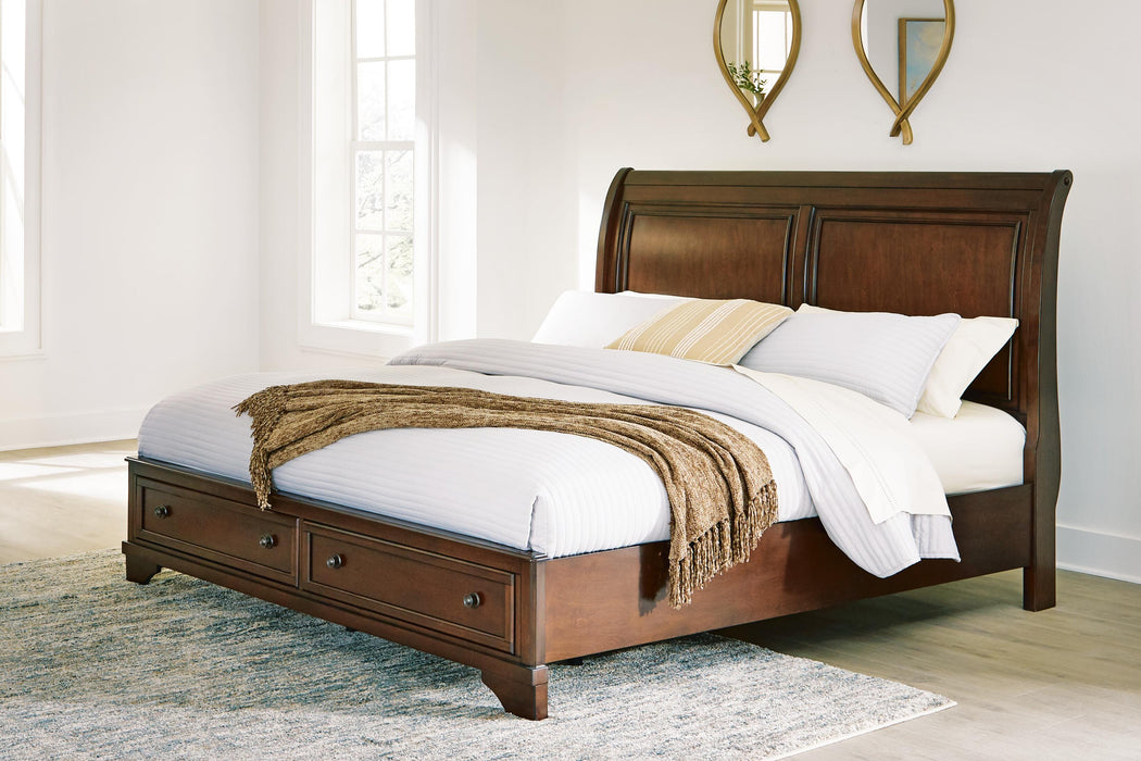 Trellington Sleigh Storage Bed - Casa Morelos / Coahuila Furniture (Oklahoma City, OK)
