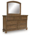 Feddinger Dresser and Mirror - Casa Morelos / Coahuila Furniture (Oklahoma City, OK)