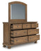 Feddinger Dresser and Mirror - Casa Morelos / Coahuila Furniture (Oklahoma City, OK)