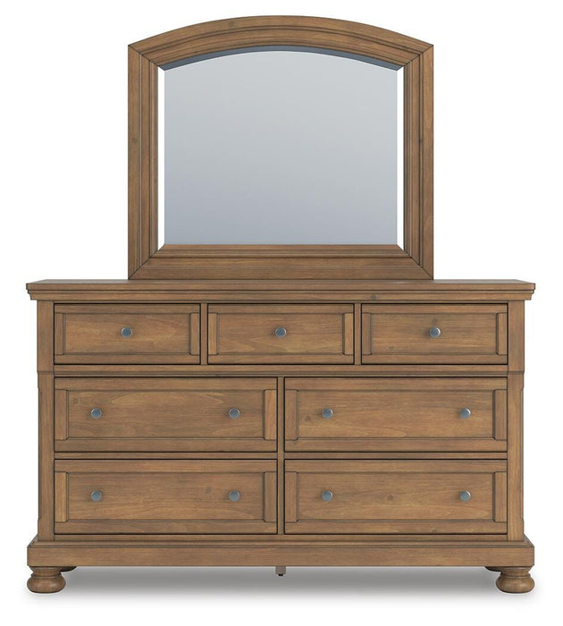 Feddinger Dresser and Mirror - Casa Morelos / Coahuila Furniture (Oklahoma City, OK)