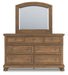 Feddinger Dresser and Mirror - Casa Morelos / Coahuila Furniture (Oklahoma City, OK)