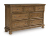 Feddinger Dresser and Mirror - Casa Morelos / Coahuila Furniture (Oklahoma City, OK)