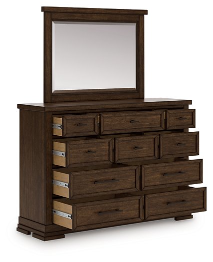 Taffenbrook Dresser and Mirror - Casa Morelos / Coahuila Furniture (Oklahoma City, OK)
