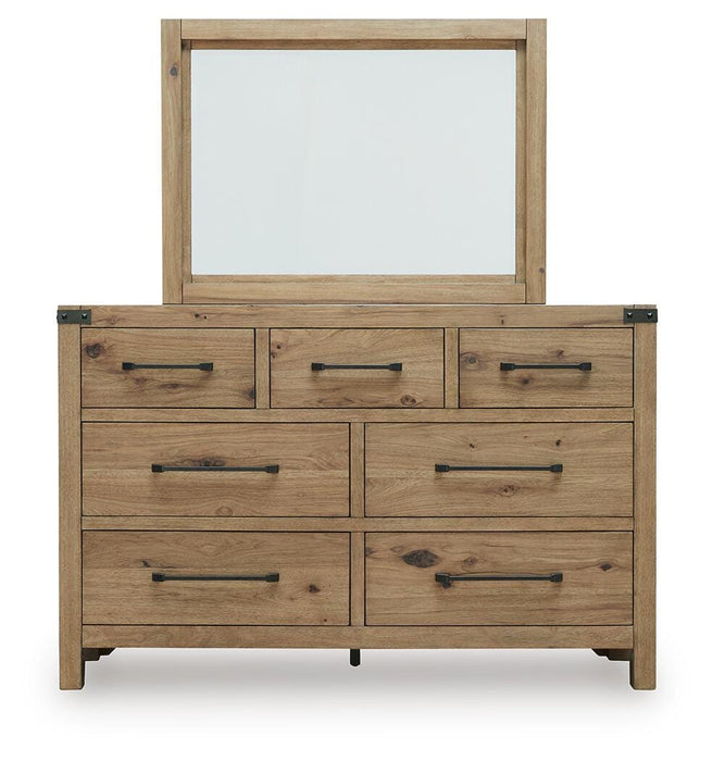 Ridgester Dresser and Mirror - Casa Morelos / Coahuila Furniture (Oklahoma City, OK)