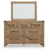 Ridgester Dresser and Mirror - Casa Morelos / Coahuila Furniture (Oklahoma City, OK)