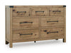 Ridgester Dresser and Mirror - Casa Morelos / Coahuila Furniture (Oklahoma City, OK)