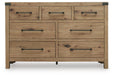 Ridgester Dresser and Mirror - Casa Morelos / Coahuila Furniture (Oklahoma City, OK)