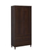 Wadeline 2-door Tall Accent Cabinet Rustic Tobacco - Casa Morelos / Coahuila Furniture (Oklahoma City, OK)