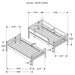 Dakota Bunk Beds - Casa Morelos / Coahuila Furniture (Oklahoma City, OK)