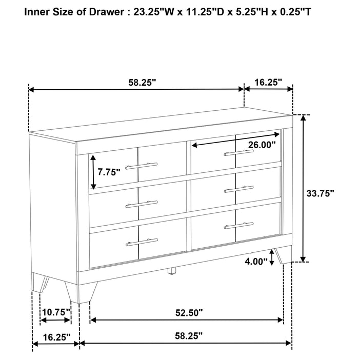 Trenton Dressers - Casa Morelos / Coahuila Furniture (Oklahoma City, OK)