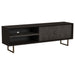 Marsden 2-door Wood 70" TV Stand Charcoal Black - Casa Morelos / Coahuila Furniture (Oklahoma City, OK)