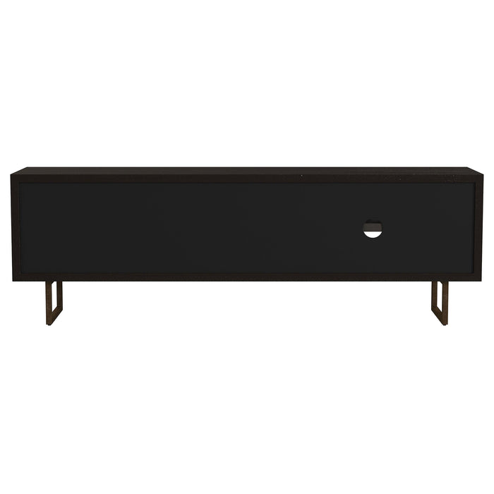 Marsden 2-door Wood 70" TV Stand Charcoal Black - Casa Morelos / Coahuila Furniture (Oklahoma City, OK)