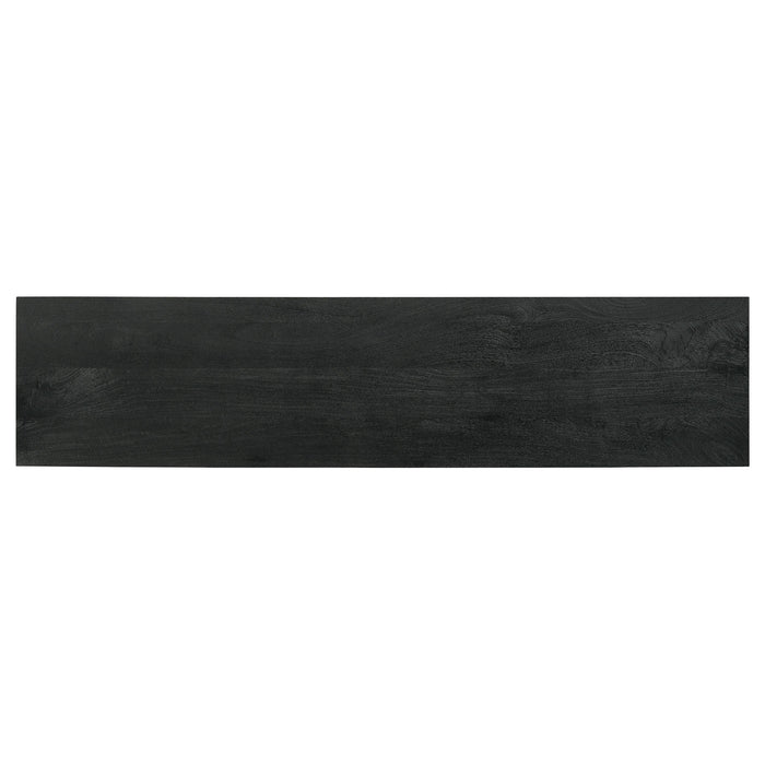 Marsden 2-door Wood 70" TV Stand Charcoal Black - Casa Morelos / Coahuila Furniture (Oklahoma City, OK)
