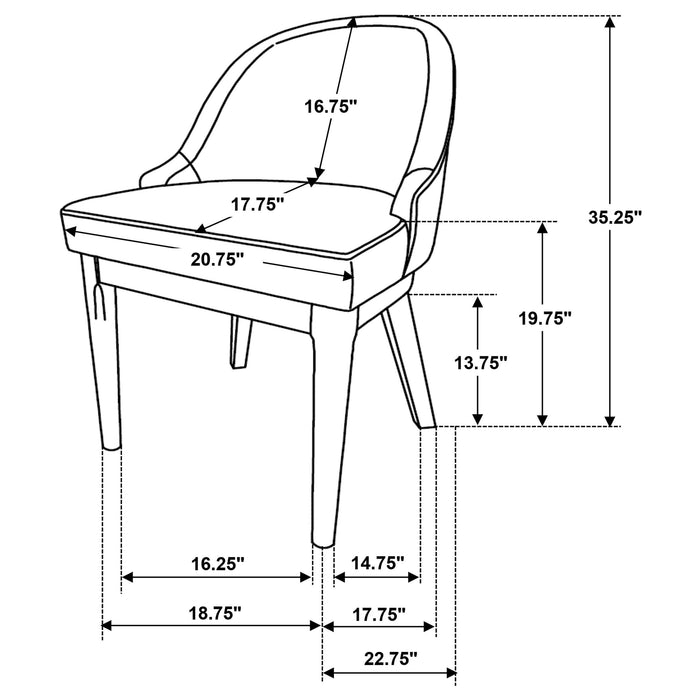 Reseda Side Chairs - Casa Morelos / Coahuila Furniture (Oklahoma City, OK)