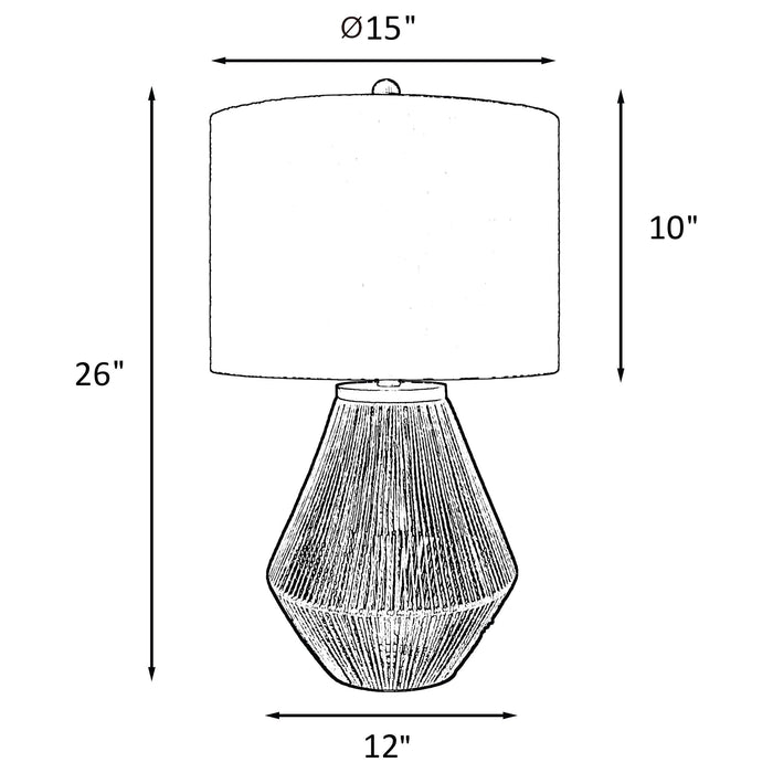 Pryor Table Lamps - Casa Morelos / Coahuila Furniture (Oklahoma City, OK)