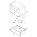 Robyn Nightstands - Casa Morelos / Coahuila Furniture (Oklahoma City, OK)