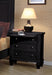 Sandy Beach 3-drawer Nightstand Black - Casa Morelos / Coahuila Furniture (Oklahoma City, OK)