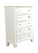 Sandy Beach 5-drawer Rectangular Chest Cream White - Casa Morelos / Coahuila Furniture (Oklahoma City, OK)
