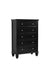 Sandy Beach 5-drawer Chest Black - Casa Morelos / Coahuila Furniture (Oklahoma City, OK)