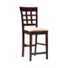 Gabriel Upholstered Counter Height Stools Cappuccino and Beige (Set of 2) - Casa Morelos / Coahuila Furniture (Oklahoma City, OK)
