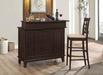 Gabriel Upholstered Counter Height Stools Cappuccino and Beige (Set of 2) - Casa Morelos / Coahuila Furniture (Oklahoma City, OK)