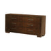 Jessica 6-drawer Dresser Cappuccino - Casa Morelos / Coahuila Furniture (Oklahoma City, OK)