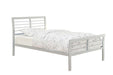Cooper Queen Metal Bed Silver - Casa Morelos / Coahuila Furniture (Oklahoma City, OK)