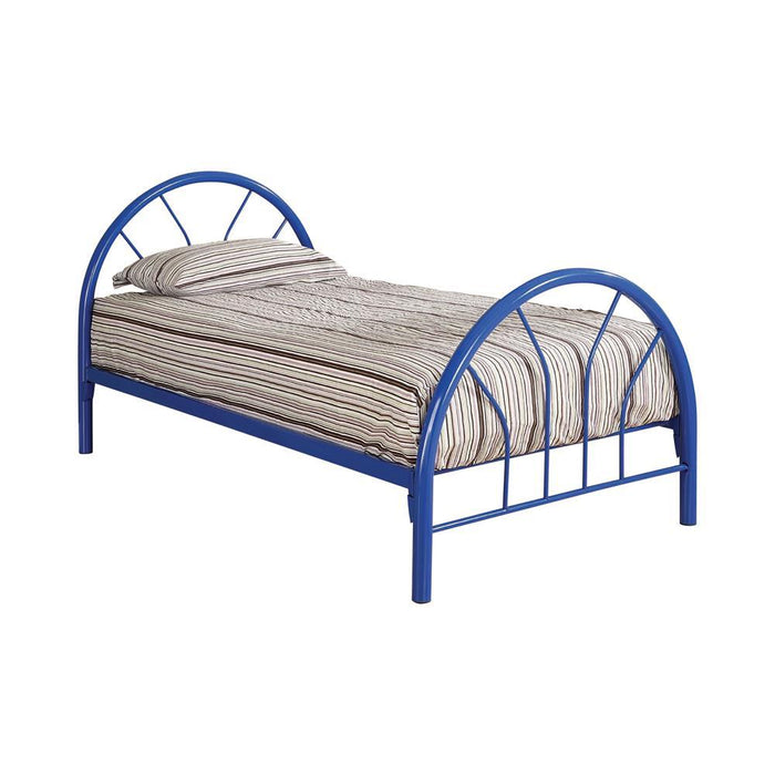 Marjorie Twin Platform Bed Black, Blue, & White - Casa Morelos / Coahuila Furniture (Oklahoma City, OK)