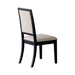 Louise Upholstered Dining Side Chairs Black and Cream (Set of 2) - Casa Morelos / Coahuila Furniture (Oklahoma City, OK)