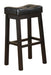Donald Upholstered Bar Stools Black and Cappuccino (Set of 2) - Casa Morelos / Coahuila Furniture (Oklahoma City, OK)