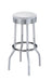 Theodore Upholstered Top Bar Stools White and Chrome (Set of 2) - Casa Morelos / Coahuila Furniture (Oklahoma City, OK)
