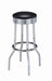 Theodore Upholstered Top Bar Stools Black and Chrome (Set of 2) - Casa Morelos / Coahuila Furniture (Oklahoma City, OK)