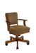 Mitchell Upholstered Game Chair Olive-brown and Amber - Casa Morelos / Coahuila Furniture (Oklahoma City, OK)