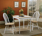 Cinder Windsor Side Chairs Natural Brown and White (Set of 4) - Casa Morelos / Coahuila Furniture (Oklahoma City, OK)
