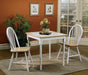 Cinder Windsor Side Chairs Natural Brown and White (Set of 4) - Casa Morelos / Coahuila Furniture (Oklahoma City, OK)