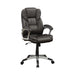 Kaffir Adjustable Height Office Chair Dark Brown and Silver - Casa Morelos / Coahuila Furniture (Oklahoma City, OK)