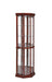 Appledale 6-shelf Corner Curio Cabinet Medium Brown - Casa Morelos / Coahuila Furniture (Oklahoma City, OK)