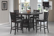 Jaden Square Counter Height Table with Storage Espresso - Casa Morelos / Coahuila Furniture (Oklahoma City, OK)