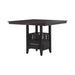 Jaden Square Counter Height Table with Storage Espresso - Casa Morelos / Coahuila Furniture (Oklahoma City, OK)