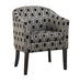 Jansen Hexagon Patterned Accent Chair Grey and Black - Casa Morelos / Coahuila Furniture (Oklahoma City, OK)