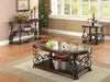 Laney End Table Deep Merlot and Clear - Casa Morelos / Coahuila Furniture (Oklahoma City, OK)
