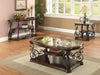 Laney Sofa Table Deep Merlot and Clear - Casa Morelos / Coahuila Furniture (Oklahoma City, OK)
