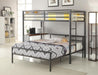Fisher Twin Workstation Loft Bed Gunmetal - Casa Morelos / Coahuila Furniture (Oklahoma City, OK)