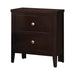 Carlton 2-drawer Rectangular Nightstand Cappuccino - Casa Morelos / Coahuila Furniture (Oklahoma City, OK)