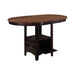 Lavon Oval Counter Height Table Light Chestnut and Espresso - Casa Morelos / Coahuila Furniture (Oklahoma City, OK)