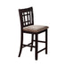 Lavon Lattice Back Counter Stools Tan and Espresso (Set of 2) - Casa Morelos / Coahuila Furniture (Oklahoma City, OK)